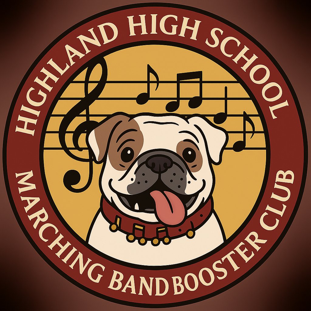Highland High School Marching Band Booster Club Logo
